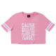 Target Παιδικό σετ Girls Crop Top & Shorts Single Jersey "Players'' Set